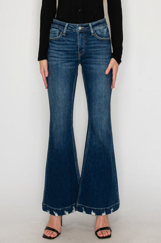 Mia Mid-Rise Super Flare Jeans | view 5 | Artemis Vintage | us.meeeshop