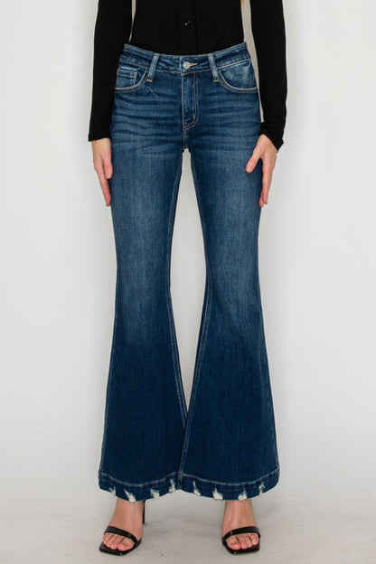 Mia Mid-Rise Super Flare Jeans | view 5 | Artemis Vintage | us.meeeshop