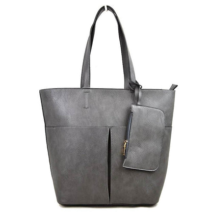 3 in 1 Large Soft Faux Leather Womens Tote Handbags view 24 - Large Soft Tote Bags For Women