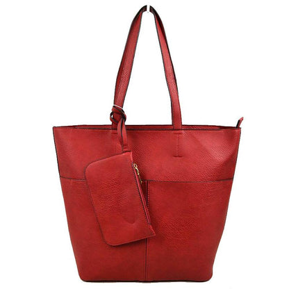 3 in 1 Large Soft Faux Leather Womens Tote Handbags view 25 - Large Soft Tote Bags For Women