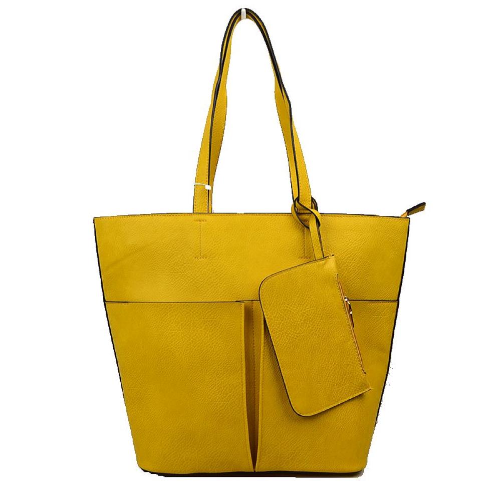 3 in 1 Large Soft Faux Leather Womens Tote Handbags view 28 - Large Soft Tote Bags For Women