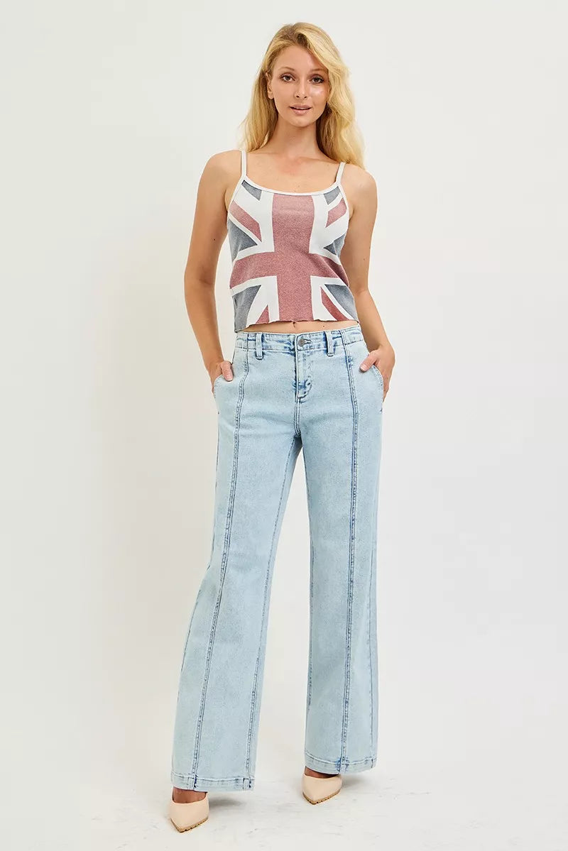 risen slouchy wide Risen Slouchy Wide Leg Jeans view 6 (bottom) - shop at us.meeeshop