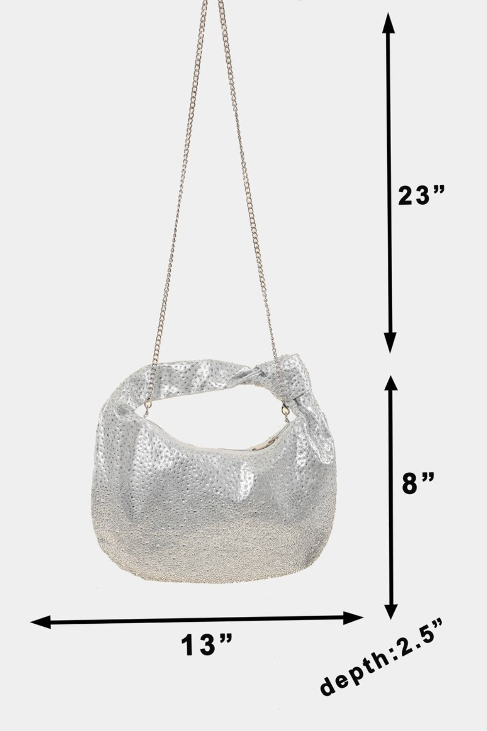 Fame Rhinestone Studded Handbag | us.meeeshop