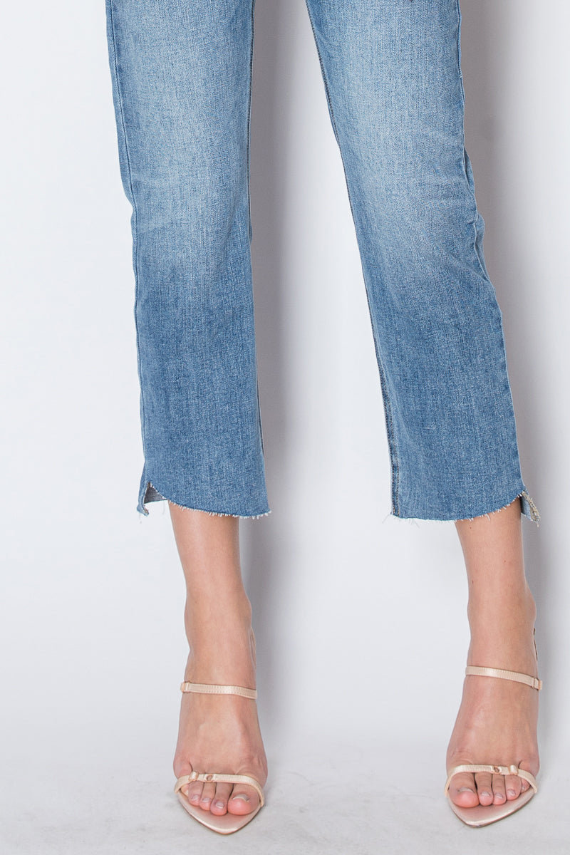 cecilia tummy control Cecilia Tummy Control High Rise Slim Straight Jeans view 4 (bottom) - shop at us.meeeshop