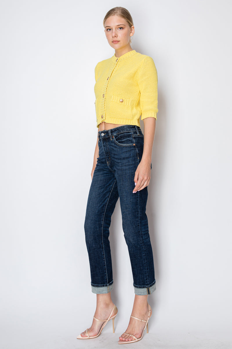 zephyra tummy control Zephyra Tummy Control High Rise Stretch Straight W/ Single Cuff view 7 (piece) - shop at us.meeeshop