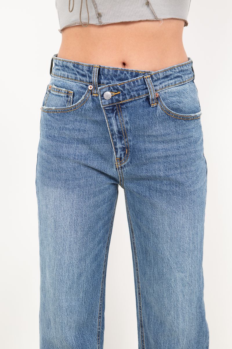 dual accent high Dual Accent High Rise Straight Leg Jeans view 7 (bottom) - shop at us.meeeshop
