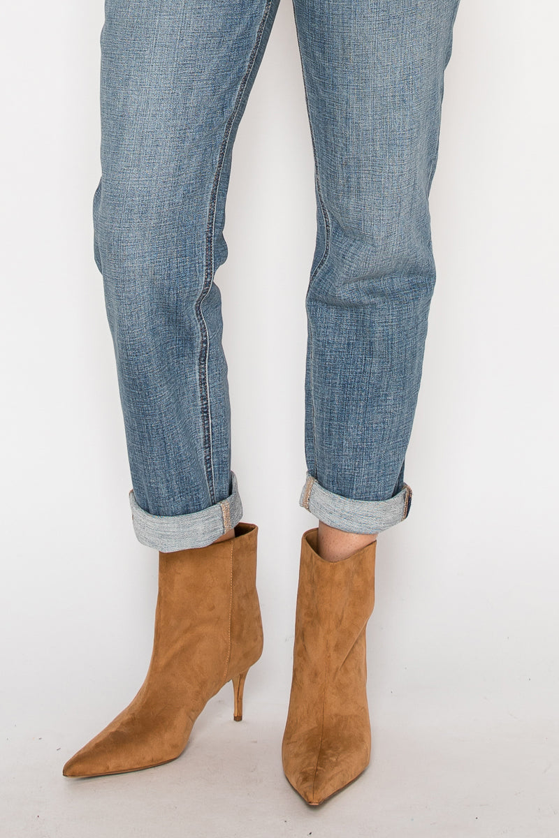 mid rise modern Mid Rise Modern Boyfriend Jeans view 8 (bottom) - shop at us.meeeshop