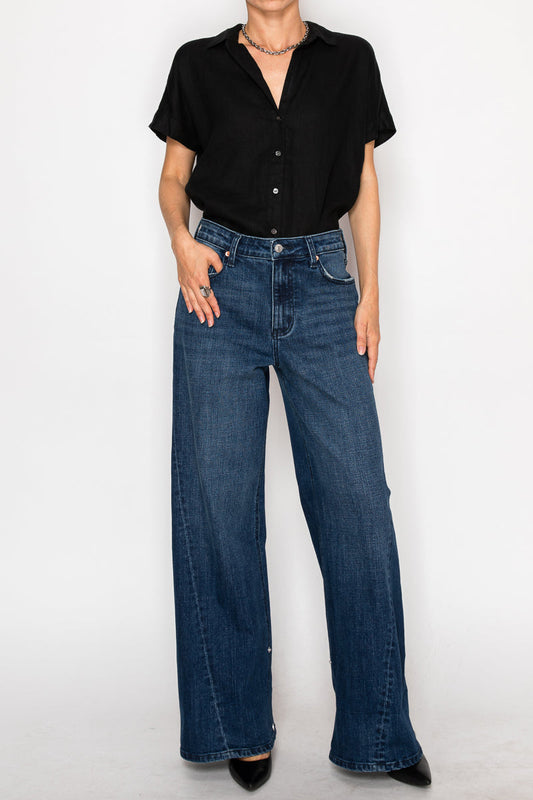 athena inseam transform Athena Inseam Transform High Rise A-wide Jeans view 2 (bottom) - shop at us.meeeshop