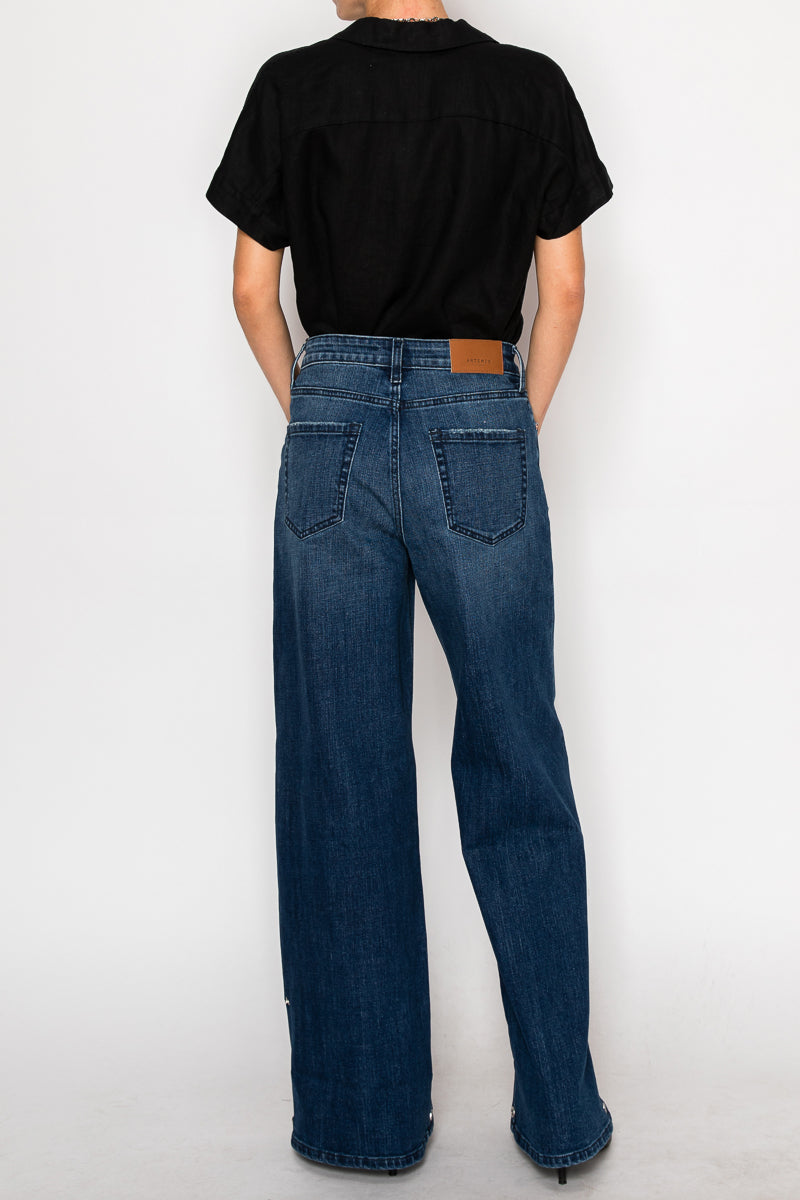 athena inseam transform Athena Inseam Transform High Rise A-wide Jeans view 5 (bottom) - shop at us.meeeshop