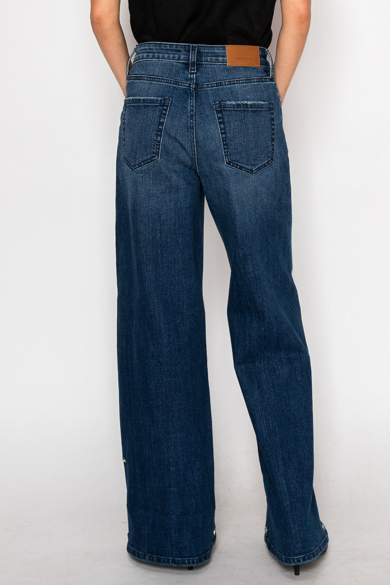 athena inseam transform Athena Inseam Transform High Rise A-wide Jeans view 9 (bottom) - shop at us.meeeshop