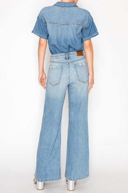 vivienne high rise Vivienne High Rise Relaxed Flare Jeans view 3 (bottom) - shop at us.meeeshop