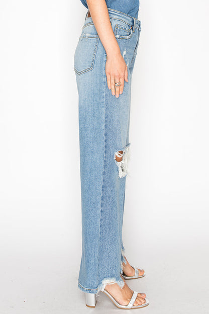 vivienne high rise Vivienne High Rise Relaxed Flare Jeans view 5 (bottom) - shop at us.meeeshop