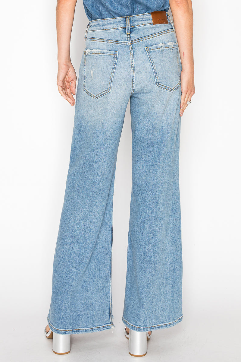 vivienne high rise Vivienne High Rise Relaxed Flare Jeans view 6 (bottom) - shop at us.meeeshop