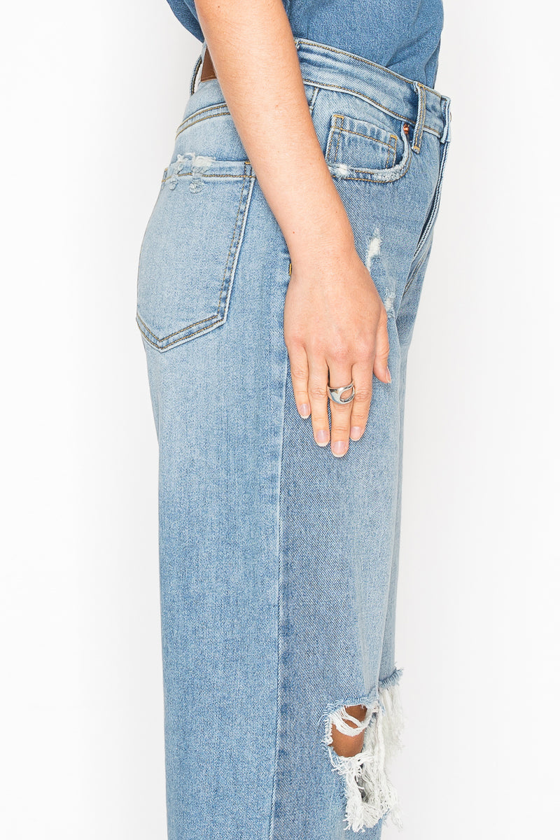 vivienne high rise Vivienne High Rise Relaxed Flare Jeans view 8 (bottom) - shop at us.meeeshop