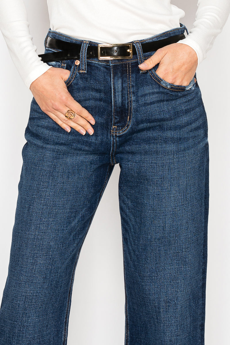 noelle inseam transform Noelle Inseam Transform High Rise Relaxed Straight Leg Jeans view 8 (bottom) - shop at us.meeeshop