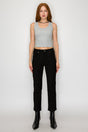 Alessandra Tummy Control High Rise Ankle Slim Straight Jeans