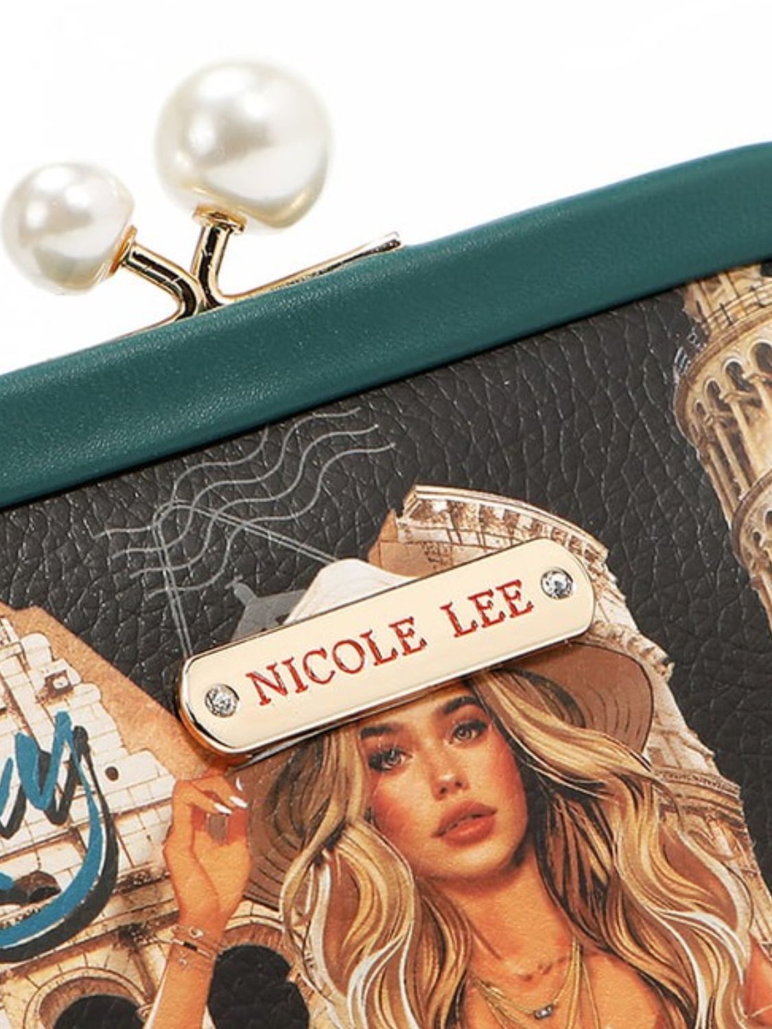 Nicole Lee USA Chelsea Pearl Kiss-Lock Coin Purse - us.meeeshop