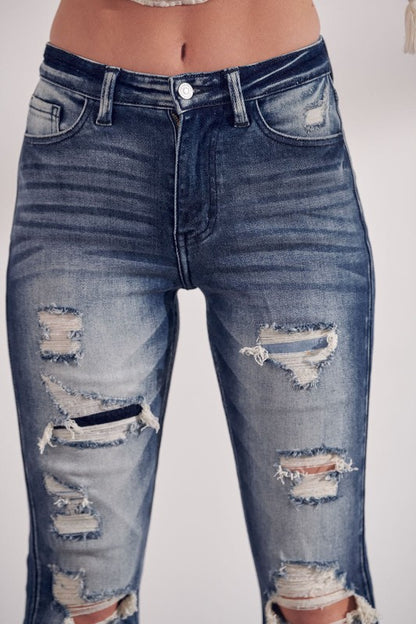 Olivia High Rise Super Flare Jeans us.meeeshop -  Pants