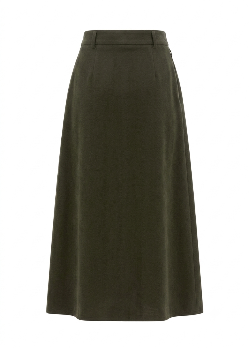 Emerald Corduroy Skirt