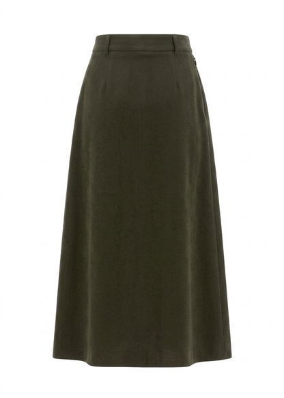 Emerald Corduroy Skirt