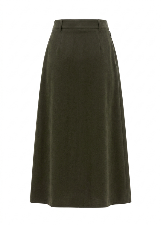 Emerald Corduroy Skirt