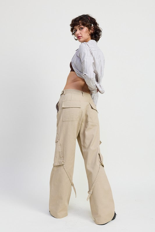 Cargo Pants with Pocket Detail | view 16 | Emory Park | us.meeeshop