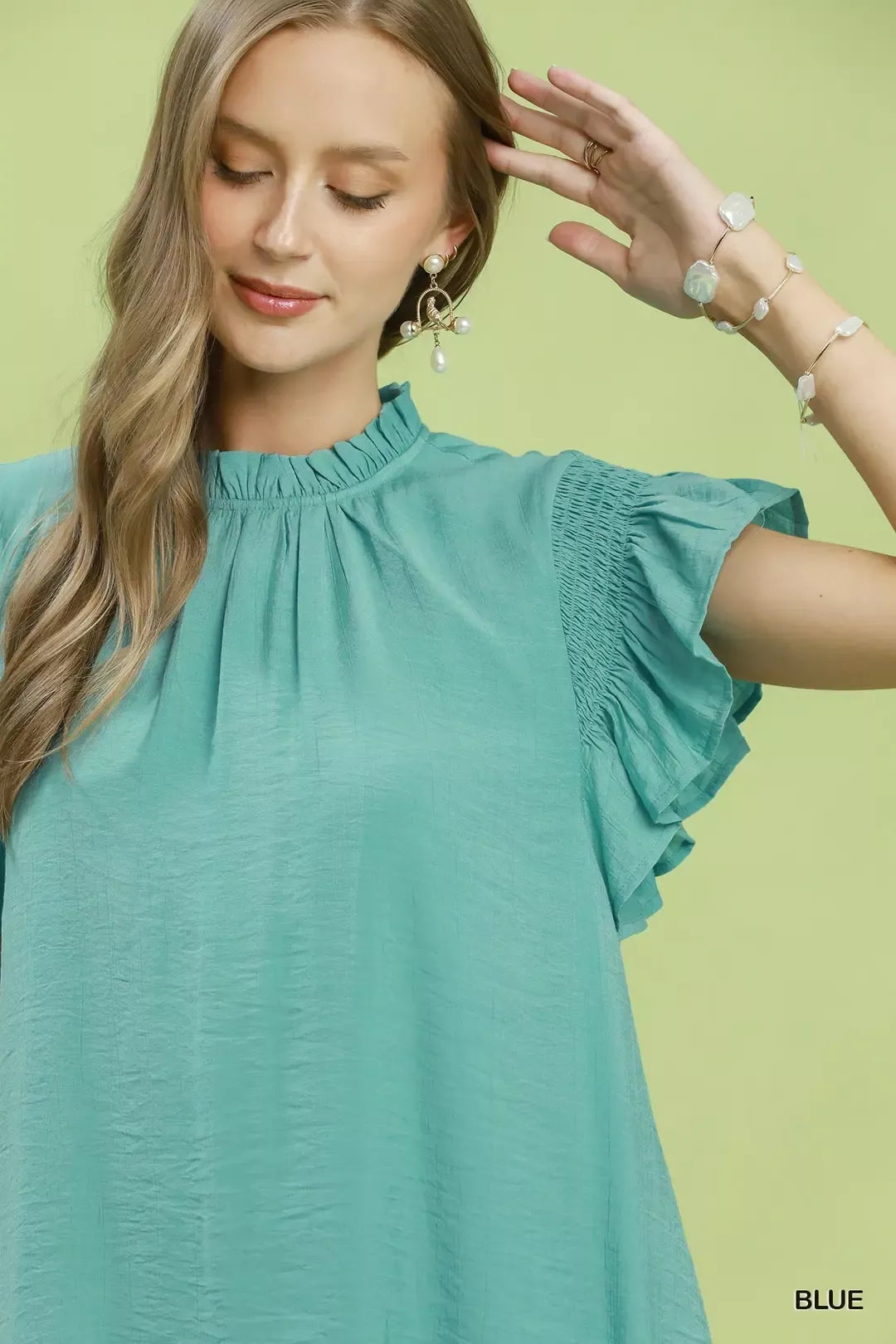 umgee ruffle flutter Umgee Ruffle Flutter Sleeve Dress view 4 (dress) - shop at us.meeeshop