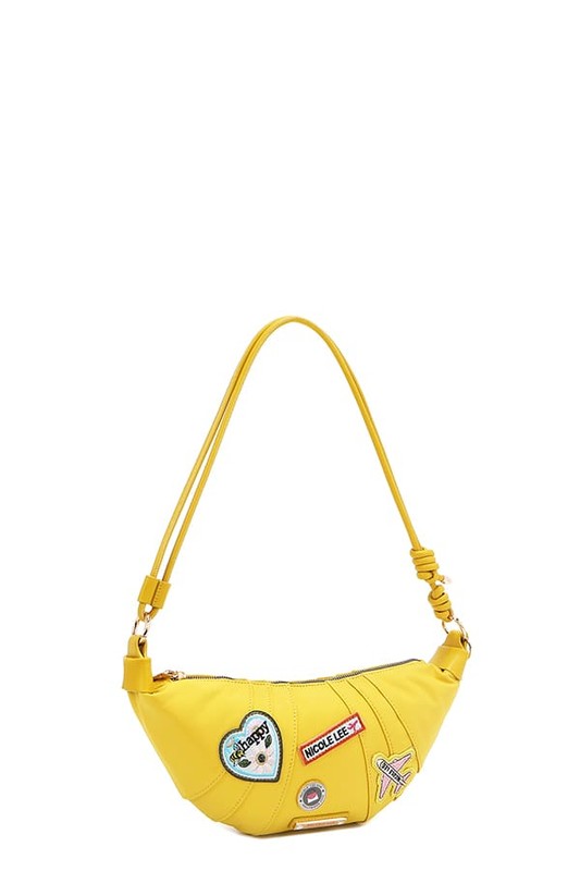 Nicole Lee USA Color Patch Croissant Bag in Yellow - us.meeeshop