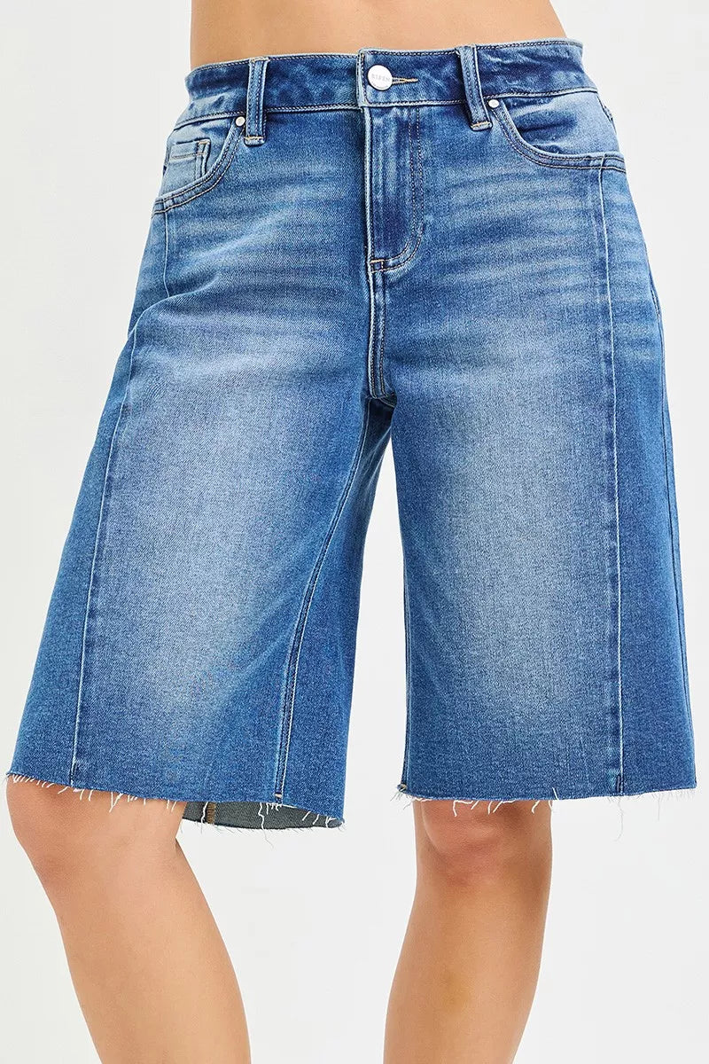 risen raw hem Risen Raw Hem Slouchy Seamed Jorts MEDIUM (piece) - shop at us.meeeshop