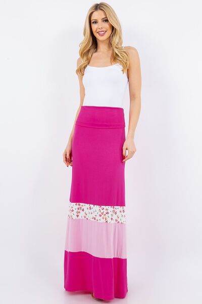 Celeste Color Block Tube Maxi Dress Plus Size - us.meeeshop