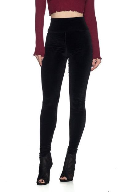 midnight luxe velvet Midnight Luxe Velvet Leggings view 3 (bottom) - shop at us.meeeshop
