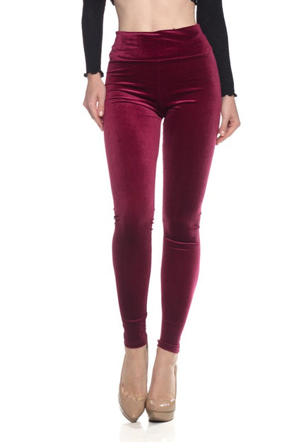 midnight luxe velvet Midnight Luxe Velvet Leggings view 10 (bottom) - shop at us.meeeshop