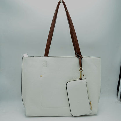 Madeline Love Pu Vegan Leather 2 in 1 Tote Crossbody Handbag