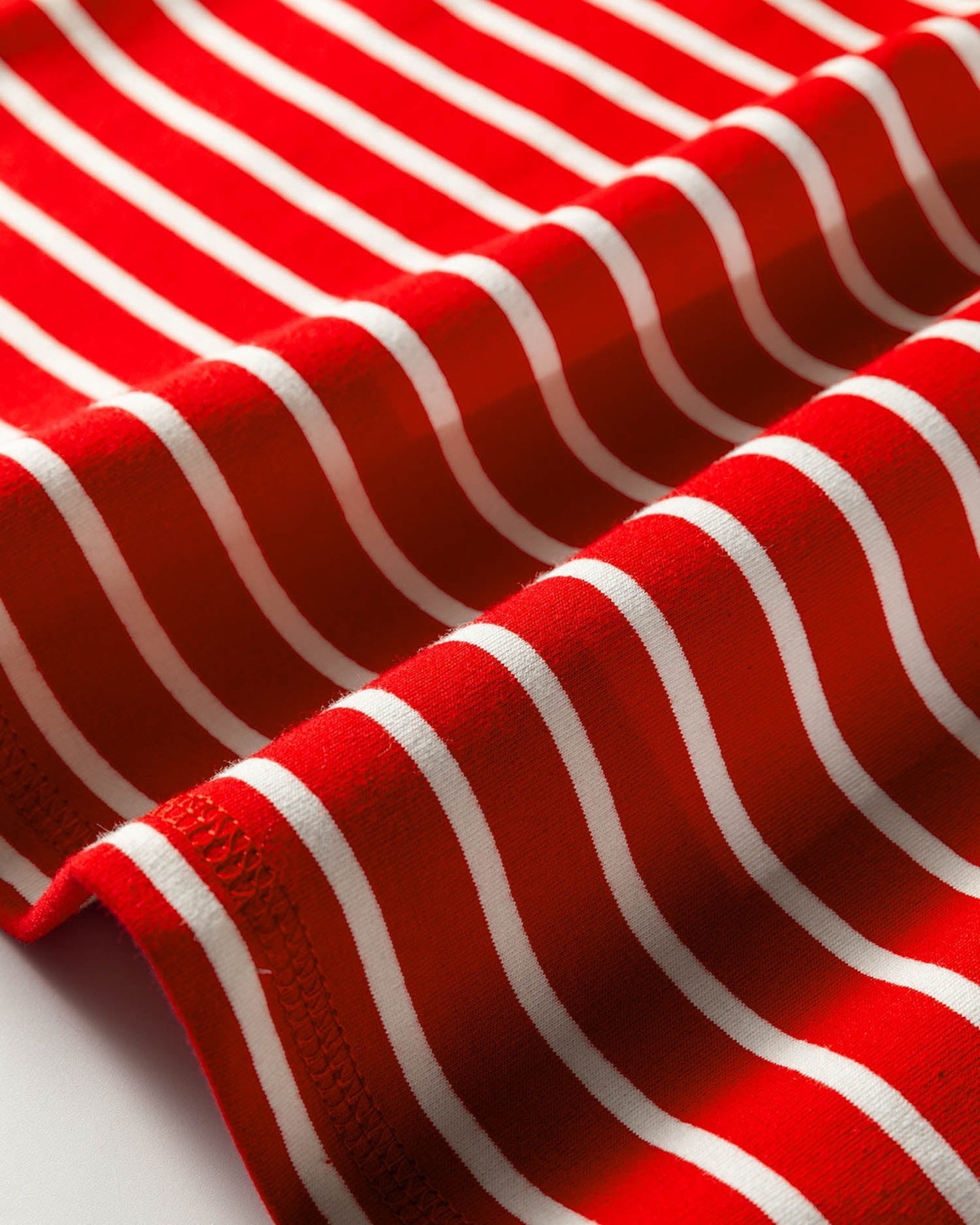 serena stripe ribbed Serena Stripe Ribbed Round Neck Trim Loose Tank Top - Red view 2 (top) - shop at us.meeeshop