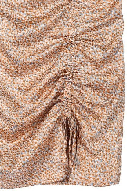 Lilou Leopard print shirred skirt | us.meeeshop