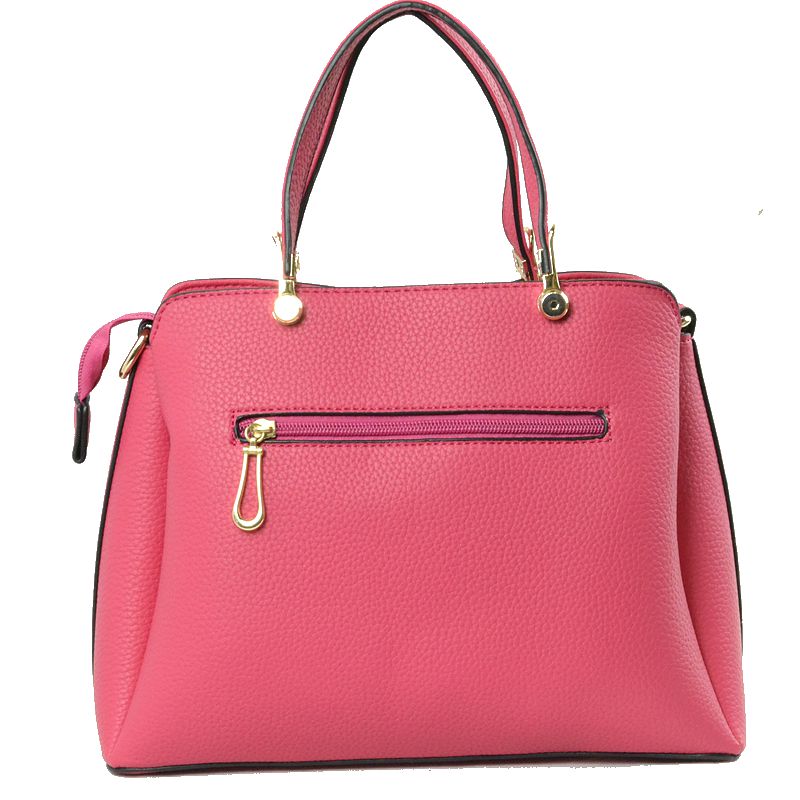 Madeline Love Structured Top Handle Handbag with Zipper Closures
