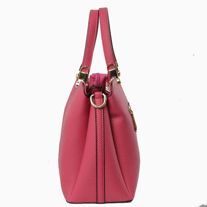 Madeline Love Structured Top Handle Handbag with Zipper Closures