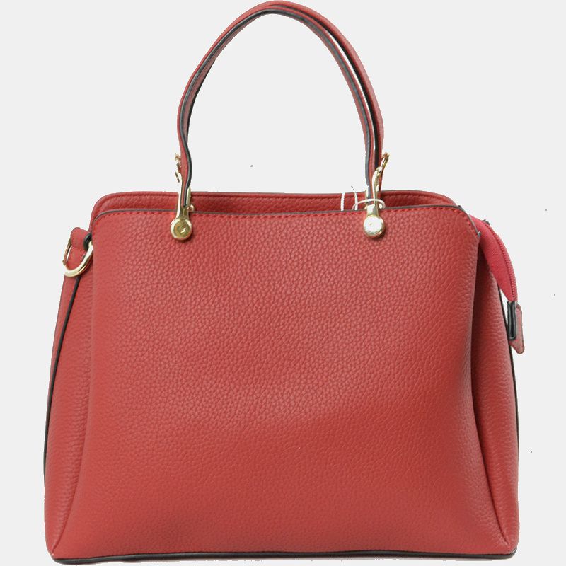 Madeline Love Structured Top Handle Handbag with Zipper Closures