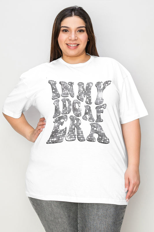 Simply Love Full Size IN MY IDGAF ERA Graphic T-Shirt | us.meeeshop