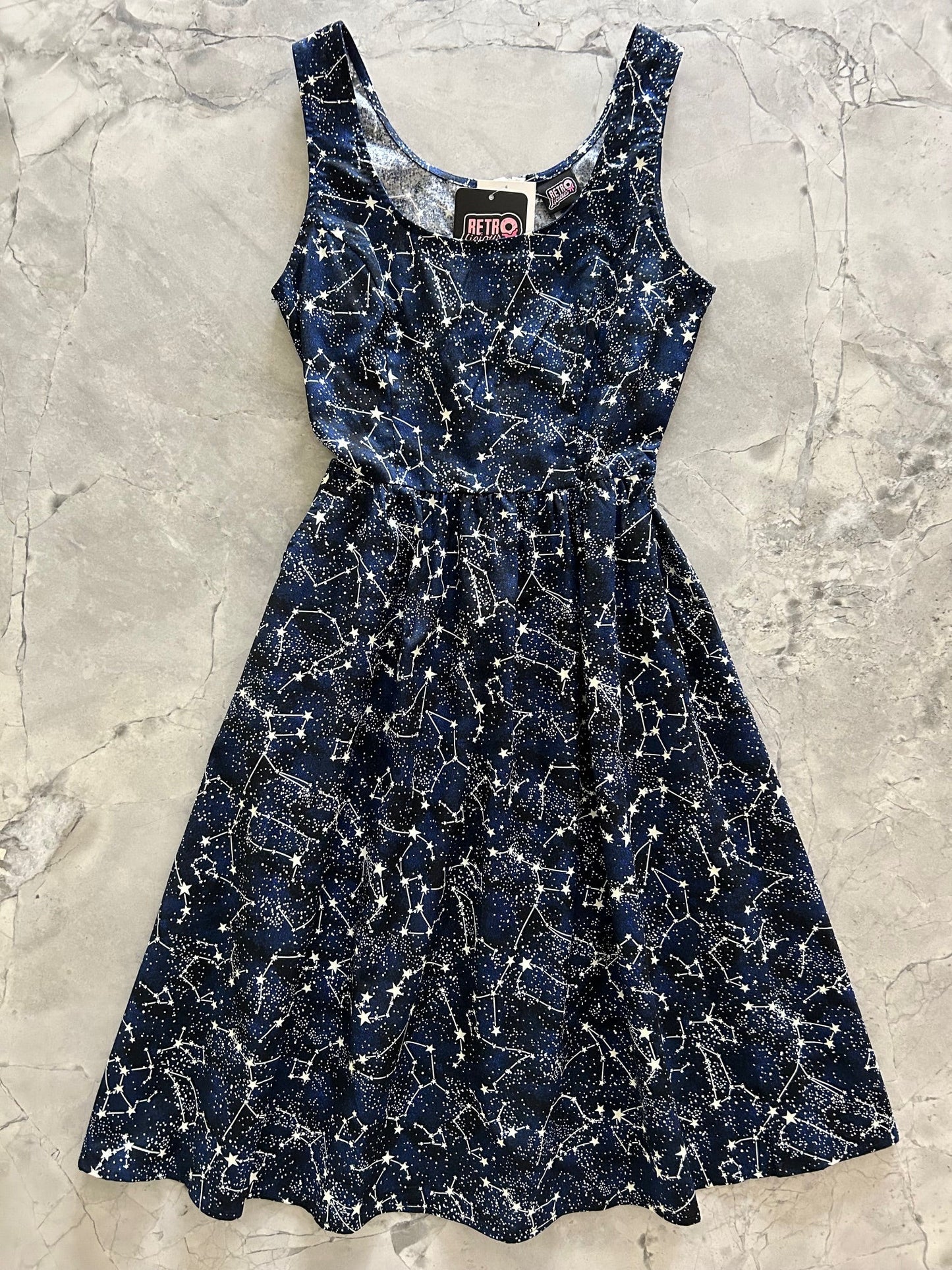 glow dark constellations Glow in the Dark Constellations Fit & Flare Dress view 5 (dress) - shop at us.meeeshop