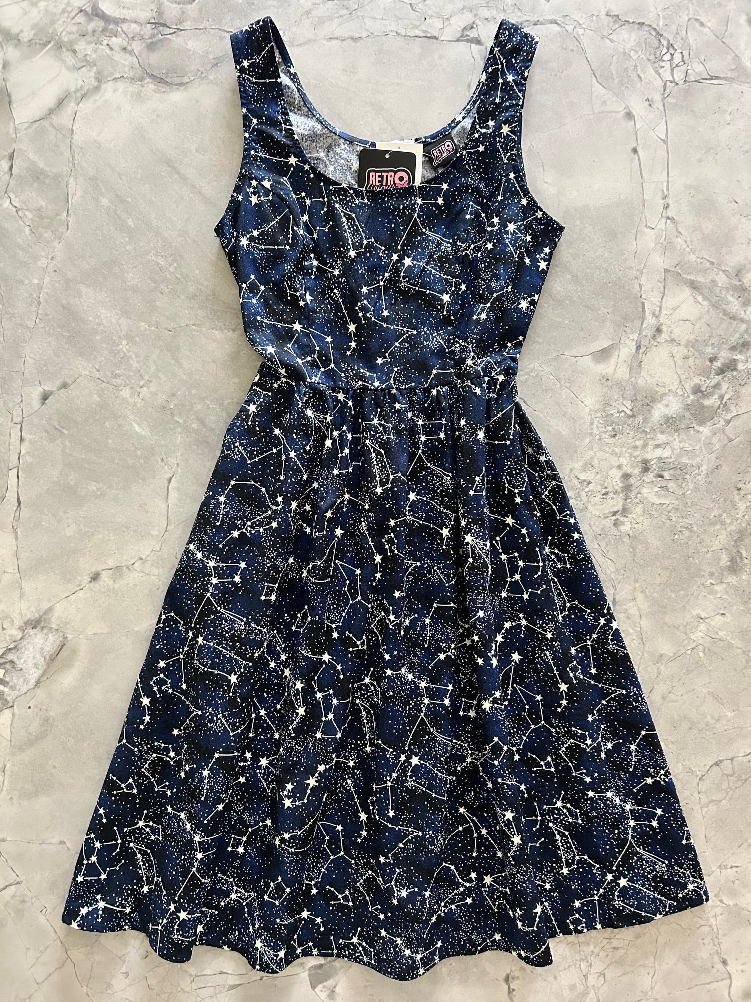 glow dark constellations Glow in the Dark Constellations Fit & Flare Dress view 5 (dress) - shop at us.meeeshop