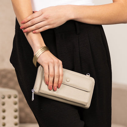 Ryann Genuine Leather Phone Wallet Crossbody
