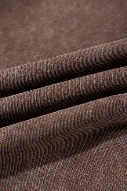 Lola Mineral Wash Seam Detail Elastic Waist Barrel Pants