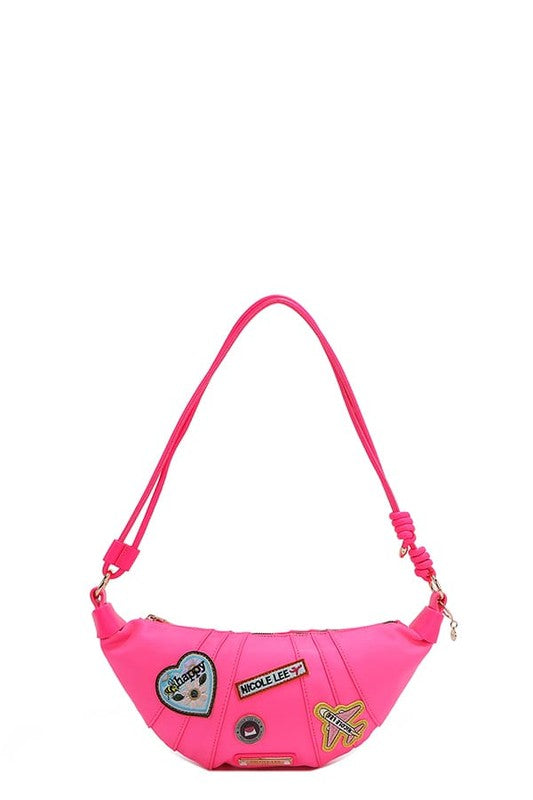 Nicole Lee USA Color Patch Croissant Bag - us.meeeshop