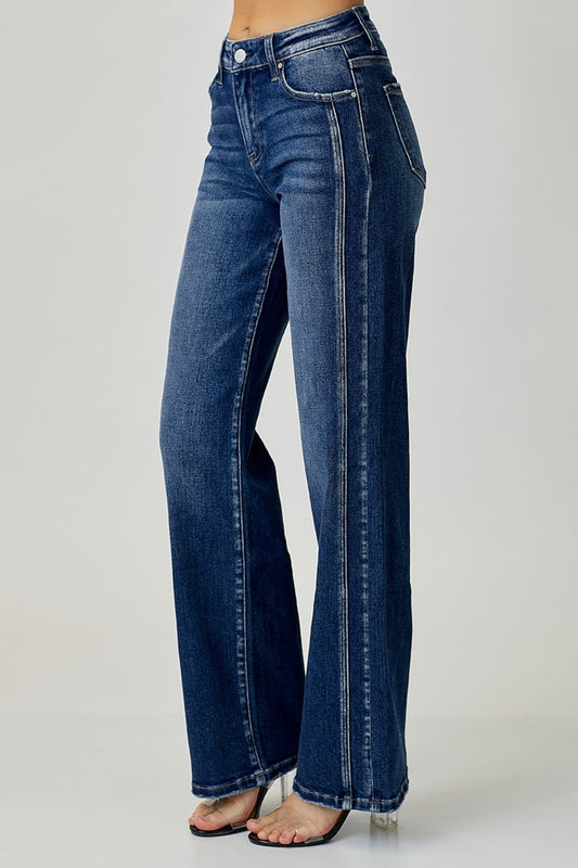 RISEN Mid Rise Straight Jeans | us.meeeshop
