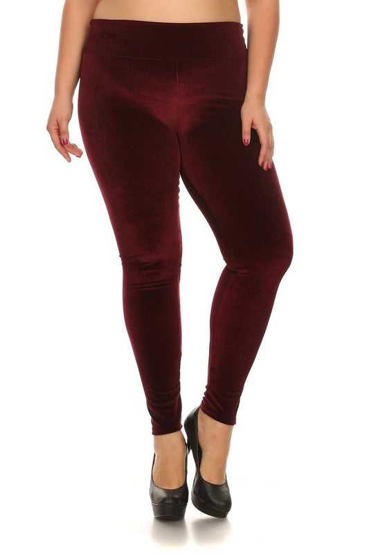 midnight luxe velvet Midnight Luxe Velvet Leggings Plus view 2 (bottom) - shop at us.meeeshop