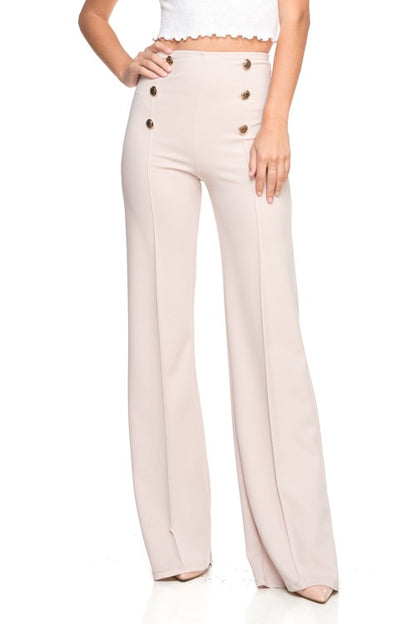 button down flare Button Down Flare Pants view 9 (bottom) - shop at us.meeeshop