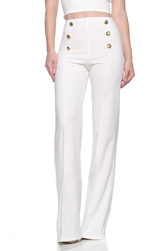 button down flare Button Down Flare Pants view 13 (bottom) - shop at us.meeeshop