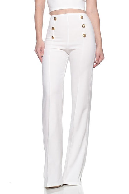 button down flare Button Down Flare Pants view 13 (bottom) - shop at us.meeeshop