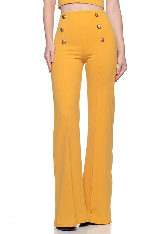 button down flare Button Down Flare Pants view 15 (bottom) - shop at us.meeeshop